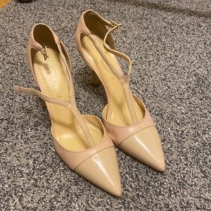 Ivanka Trump rose pink leather heels. Size 6.5